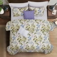 thumbnail image 4 of Modern Threads 5-Piece Gabrielle Jacquard Printed Floral Reversible Comforter Set, King, 4 of 7