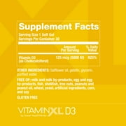 OmegaXL Joint Support Supplement - Natural Muscle Support, 60 Softgels & VitaminXL D3 High Potency Daily Vitamin D 5000 IU 125mcg Immune Support Supplement (30 Softgels)