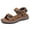 Brown-b, variant on Rumpra Men's Hiking Sandals, Casual Wear Open Toe Water Shoes, Sport Sandals with Adjustable Straps, for Outdoor Beach Walking