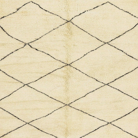 Ahgly Company Indoor Square Abstract Golden Blonde Gold Solid Area Rugs, 7' Square