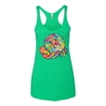 thumbnail image 2 of Wild Bobby Rainbow Painted I've Got The Whole World Dean Russo Design Inspirational/Christian Women Tri-Blend Racerback Tank Top, Envy, X-Large, 2 of 6