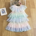 thumbnail image 4 of Plebaso Spring Summer Girls Dresses Sleeveless Star Sequin Mesh Princess Dress Baby Summer Clothes, 4 of 6