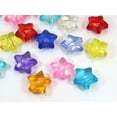 thumbnail image 4 of U8MO Craft DIY Mixed Colour Transparent Acrylic Star Charm Beads 11mm-28mm-50Pcs 20mm Faceted, 4 of 7