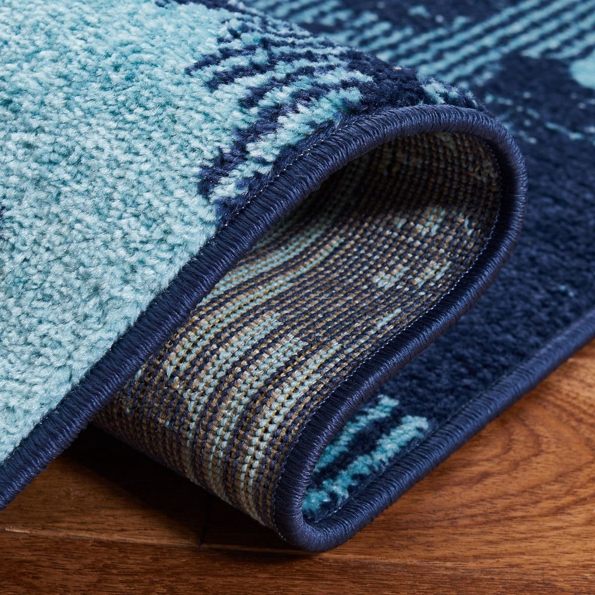 SAFAVIEH Adirondack Hortense Floral Area Rug, Navy/Aqua, 6' x 9'