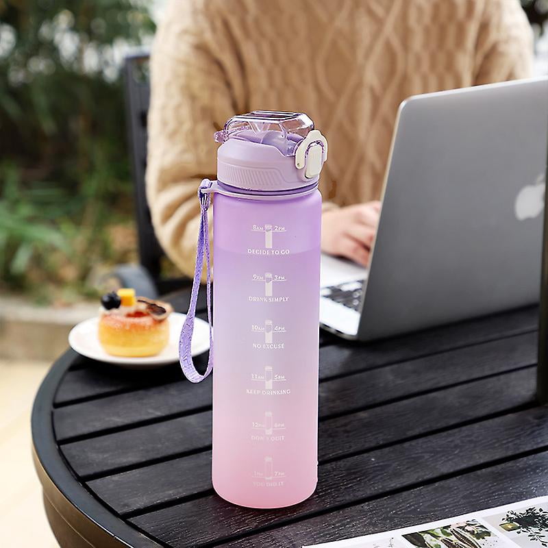1L -Water bottle, leak-proof and BPA-free Sports water bottle for fitness, gym and outdoor sports