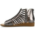 thumbnail image 2 of Journee Womens Delilah Gladiator Sliver Wedge Sandals, Widths Available, 2 of 9