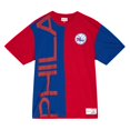 thumbnail image 2 of Men's Mitchell & Ness  Royal/Red Philadelphia 76ers Play By Play 2.0 T-Shirt, 2 of 4
