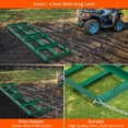 thumbnail image 6 of Width Driveway Drag, Drag Harrow for Driveway, Grader Landscape Power Rake for ATV, UTV, Tractor, Mower - Tow Behind Yard Lawn Leveling Tool with Heavy-Duty Chain, 6 of 7