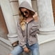 thumbnail image 1 of Puntoco, chaqueta de ocio para mujer, camisa de otoño e invierno, chaqueta cárdigan corta con capucha, liquidación Puntoco Puntoco-1240, 1 of 5