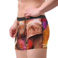 thumbnail image 2 of Uemuo Oil Paintings of Elephants Pattern Men's Boxer Briefs,Trunk Anti-Chafing,Comfortable, Durable, and Stylish Underwear-X-Large, 2 of 9