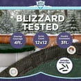 thumbnail image 2 of Buffalo Blizzard Supreme Plus Green/Black Oval Winter Swimming Pool Cover with Cover Clips, 18' x 33' / 34', 2 of 6