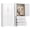 71"H-Square-White 3 drawers, variant on UNICOLY 71" Metal Armoire Wardrobe Closet with 3 Drawer,Tall Clothing Storage Cabinet with Adjustable Shelves and Hanging Rod,White Wardrobe Closet