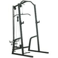 thumbnail image 1 of Soozier Power Cage with Pulley System, Squat Rack, Pull up / Push up Stand, 1 of 9