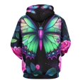 thumbnail image 3 of Dreamy Purple Butterfly Pattern (10)-2 Men's Women New Sweatshirt Hoodie Men's Plus Size Sweatshirt Hooded Sweatshirt 3d Printed Street Men's Cloth, 3 of 6