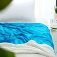 thumbnail image 7 of PiccoCasa Weighted Soft Flannel Fleece Throw Blanket, Twin, Blue White, 7 of 7