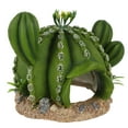 thumbnail image 2 of MasteelfCA Cactus en Résine Décoration Reptiles Caché Boîte d'Alimentation Décor (Vert), 2 of 7