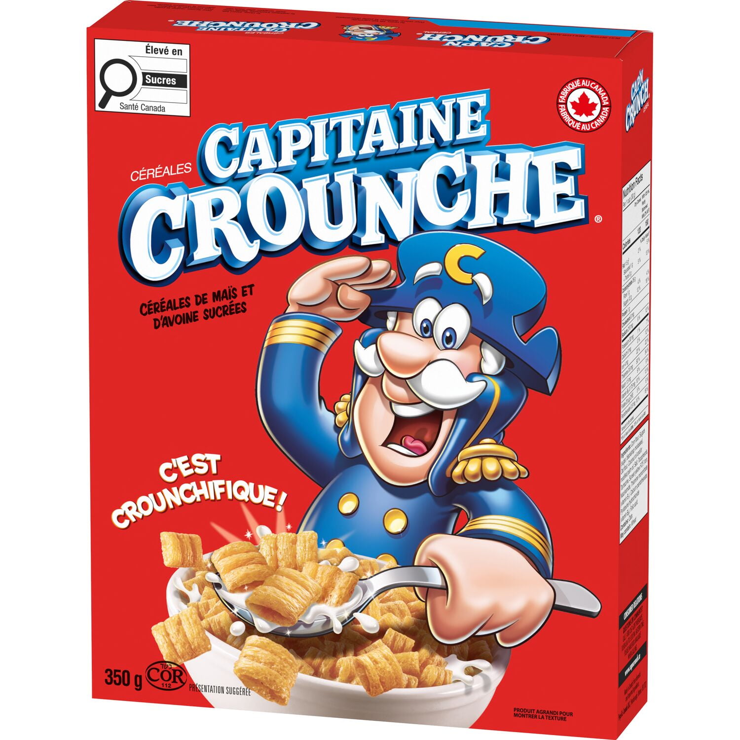 Cap'N Crunch Original Cereal, 350 g.