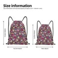 thumbnail image 2 of Balery Doodles Wedding Pattern Drawstring Backpack Bag Sport Gym Sackpack Cinch Bags Pattern Drawstring Backpack Bag Sport Gym Sackpack Cinch Bags -Medium, 2 of 6