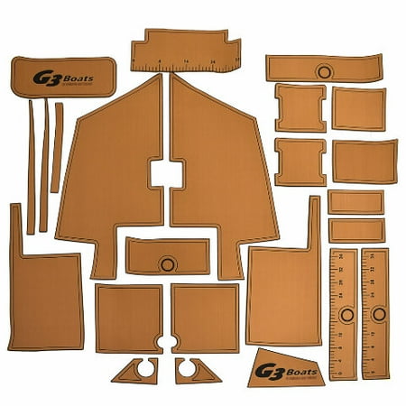 G3 Boat Non-Skid Deck Mats 73346060 | Bay 22 Brown SeaDek 2022 (Kit)