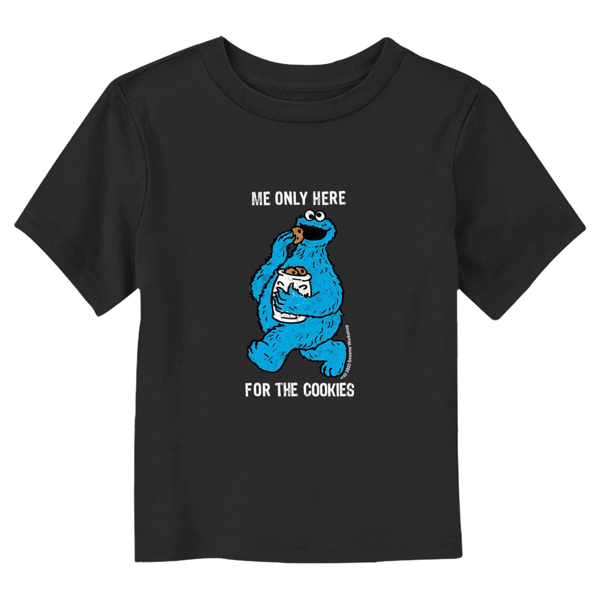 Toddler's Sesame Street Me Only Here for the Cookies Walk Graphic T-Shirt