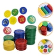 thumbnail image 2 of 320pcs Plastic Poker Chips Learning Math Counting Chips Number Counting Plastic Chips, 2 of 8