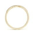 thumbnail image 2 of ANGARA Natural Diamond Swirl Bypass Ring in 14K Yellow Gold for Women (Size-1mm | Color-K | Clarity-I3) | April Birthstone, Birthday, Anniversary, Jewelry Gift for Women | Natural Diamond Ring, 2 of 9
