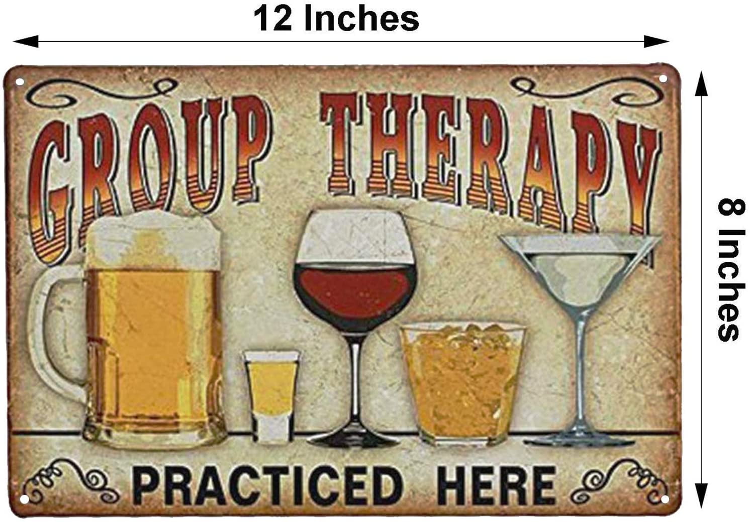 Metal Sign 12 x 8 in Beer So Much More Than Just A Breakfast Drink Tin Signs Bar Wall Décor