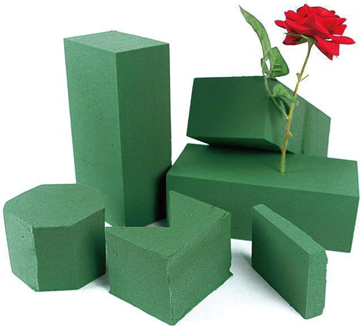 Juvale 6 Pack Floral Foam Blocks - Wet Foam Bricks For Florists, Crafts,  Fresh Flower Arrangements (9 X 4 X 3 In, Green) : Target