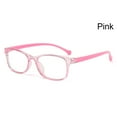 thumbnail image 1 of Children Boys Girls Online Classes Computer Eye Protection Ultra Light Frame Comfortable Eyeglasses Anti-blue Light Kids Glasses PINK, 1 of 8