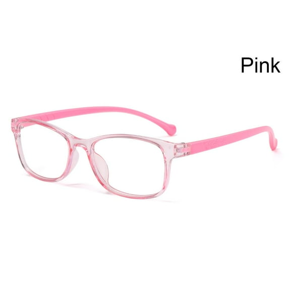 Children Boys Girls Online Classes Computer Eye Protection Ultra Light Frame Comfortable Eyeglasses Anti-blue Light Kids Glasses PINK