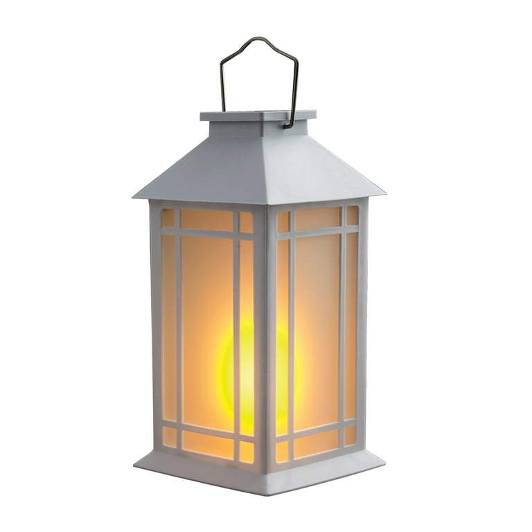 5.5 White Fire Light Lantern Battery Operated