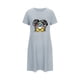 thumbnail image 5 of Camisón corto de talla grande para mujer, camisón de manga corta con estampado de pecho a la moda, camisón para mujer, 5 of 5