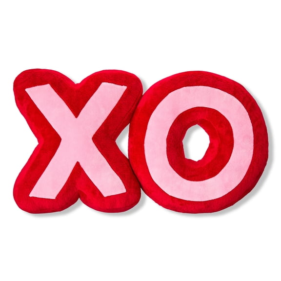 Valentine's Day 12 in XO Red and Pink Pillow, by Way To Celebrate