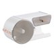 thumbnail image 1 of Portarrollos de papel higiénico de pared, caja de plástico para papel higiénico, soporte para secador de pelo para baño, 1 of 5