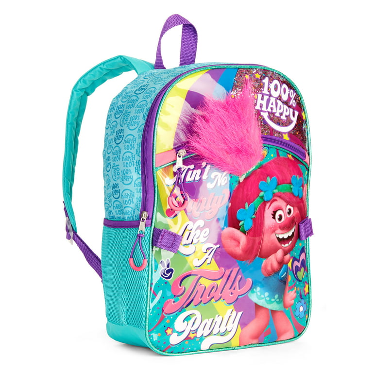 Buy Trolls kids girl trolls printed lunch bag 24 l x 19 h x 8 w cm pink  combo Online