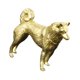 thumbnail image 3 of Estatua perro latón, adorno escritorio, decoración artesanal para escritorio, escultura perro, figura animal para estanterías libros B, 3 of 8