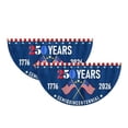 thumbnail image 6 of Usa 250Th Anniversary Semiquincennial Bunting Flag 17.7X35.4", 1776-2026 250 Years Of Freedom Patriotic Half Circle Banner, Double Sided American Independence Day Bunting, 6 of 7