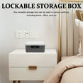 thumbnail image 4 of Lockable Storage Bin Outdoor Lock Box With Combination Lock Plastic Storage Container Organizer For Home Office School Travel Business, 4 of 6