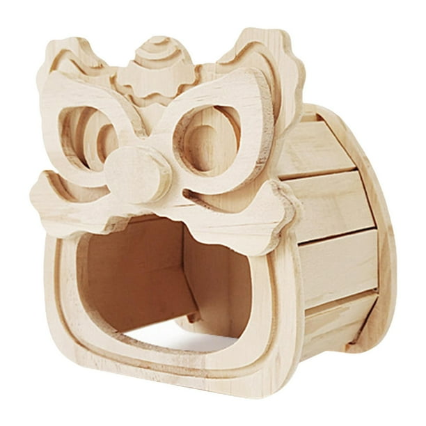 Jaula de madera para hámster, accesorios para casa de mascotas, decoración, hábitat para ardillas, jerbos pequeños, conejillos de indias, animales