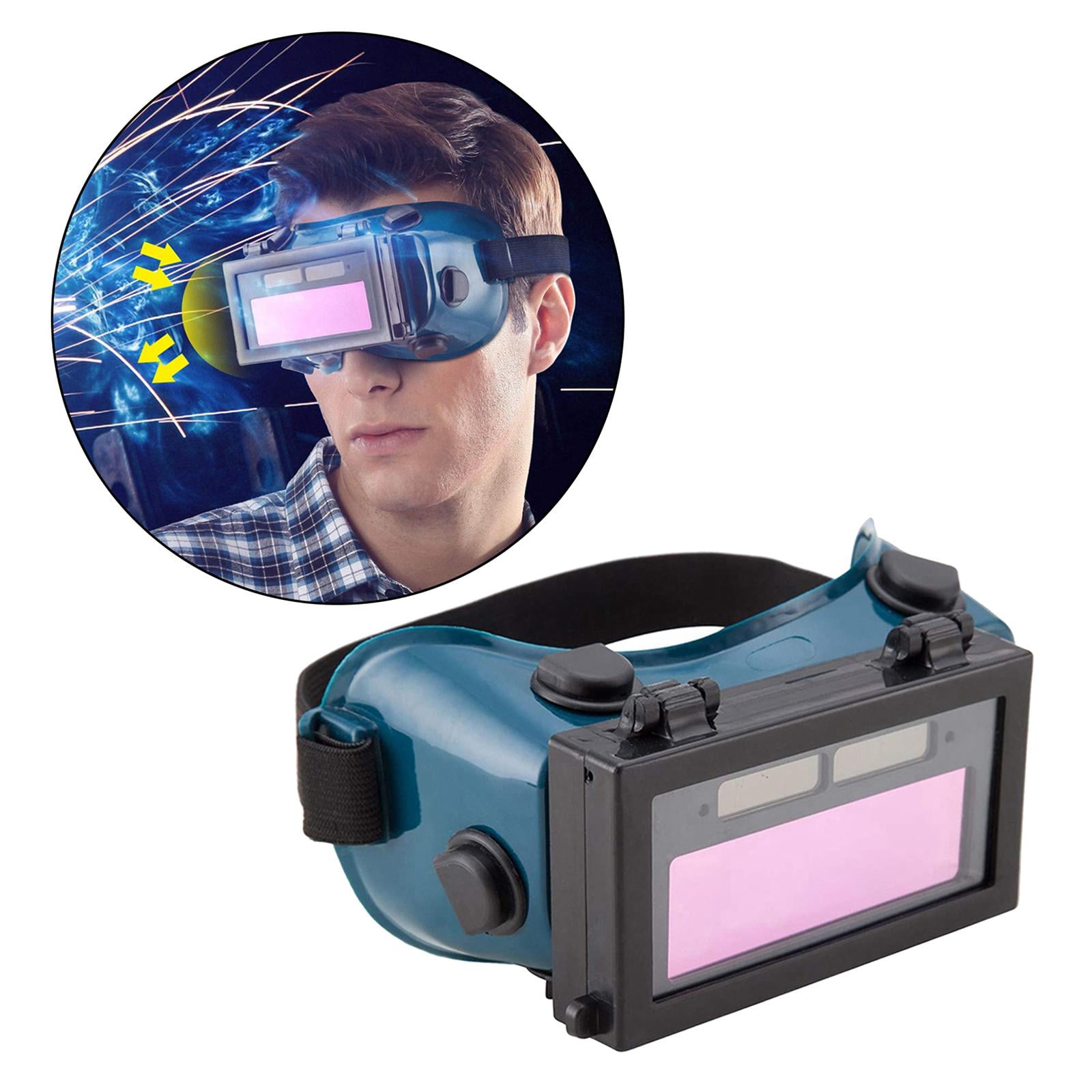 Miulika Professional auto Welding Goggles Helmet Protective Glasses Patch, Clear Inner Lenses