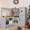 Gray, variant on Arlopu Corner Play Kitchen for Kids w/ Sound & Light, Wooden Kitchen Playset w/ Refrigerator, Stove, Disinfection Locker, Water Dispenser & Sink for Toddler Ages 3+ Boys Girls, Gray