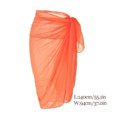 thumbnail image 2 of Naiovety Pareo para mujer, traje de baño envolvente, estilo largo, accesorios de playa, ropa deportiva ligera de secado rápido, accesorio para Traje de baño naranja Naiovety OD017125-06, 2 of 4
