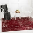thumbnail image 1 of Unique Loom 3141389 6 x 6 ft. Casino Sofia Square Rug, Burgundy, 1 of 2