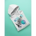 thumbnail image 3 of Trendy Tropical Leaves  Hoodie Men -Image by Shutterstock, Male Small, 3 of 4