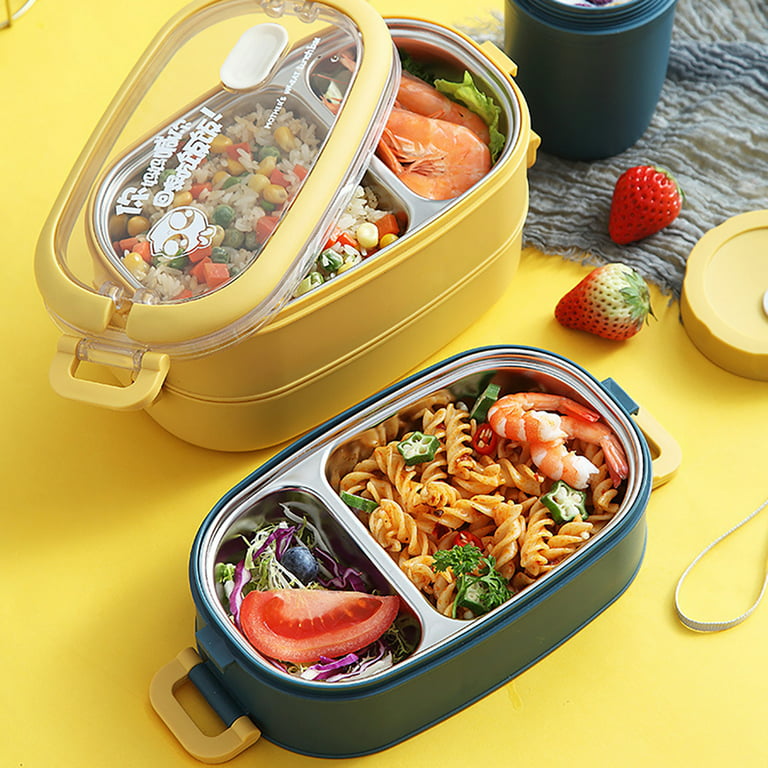 Stainless Steel Insulated Lunch Box, Microwave Oven Double-layer