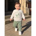 thumbnail image 3 of RUINIXCW Little Boy Winter Fall Outfit Printed Long Sleeve Sweatshirt and Joggers, 3 of 7