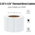 thumbnail image 4 of XINQIHANG Hybsk 2.25x1.25 inch Direct Thermal Labels for Barcodes, Address, Compatible with Rollo Label Printer & Zebra Desktop Printers (2.25"x1.25",White), 4 of 7