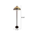 thumbnail image 4 of CHLOE Lighting SERENITY Victorian Tiffany-Style Dark Bronze 2 Light Floor Lamp 18" Wide, 4 of 4