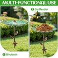 thumbnail image 6 of YAMB Metal Bird Bath for Outdoors,Removable 10" Dia Bowl with Stable Upgrades Stake,Small Garden Bird Bath & Bird Feeders,Easy to Clean Birdbaths for Garden Yard Lawn Decoration, 6 of 17