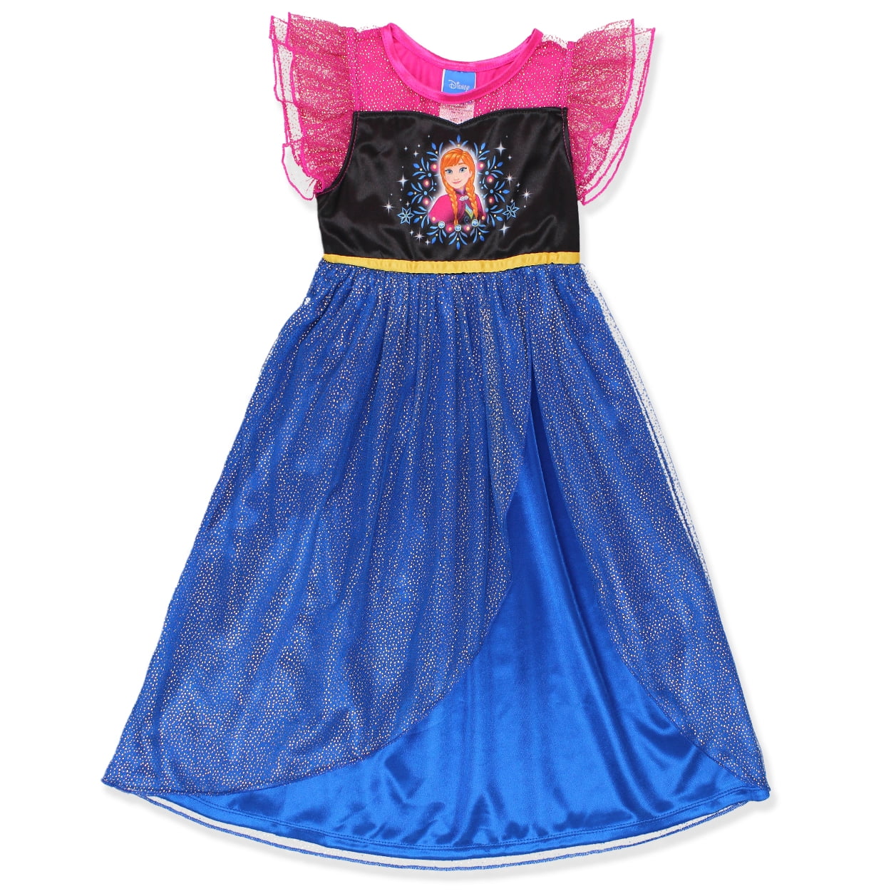 Disney Frozen Princess Anna Girls Fantasy Gown Nightgown 21FZ733GGS Walmart